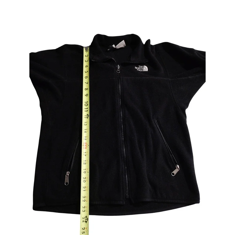 The North Face Black‎ Fleece Zip Up Jacket Men's Size Medium
